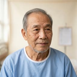 Simulated Chinese patient, elderly man